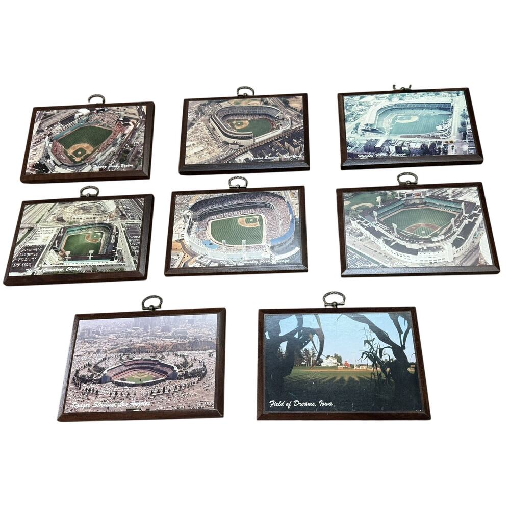 Vintage Baseball Stadium Wall Plaques